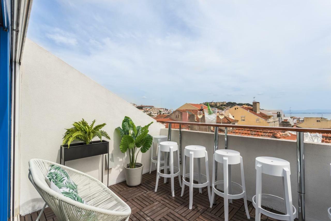 Rossio Penthouse Three-Bedroom Apartment W/ River View And Parking - By Lu Holidays Lisboa Kültér fotó